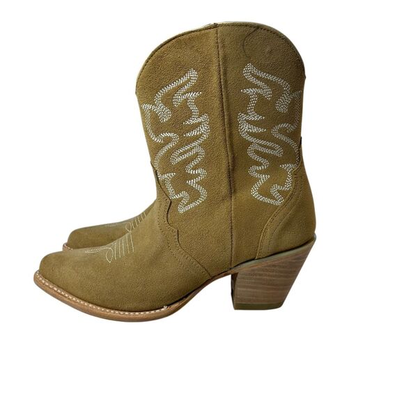 NEW Corral Embroidered Western Heeled Boot Camel Pointed Toe 8.5M MINOR FLAWS - Picture 3 of 14